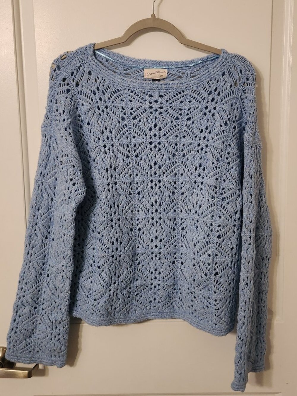 Universal Thread Blue Crochet Sweater size Medium